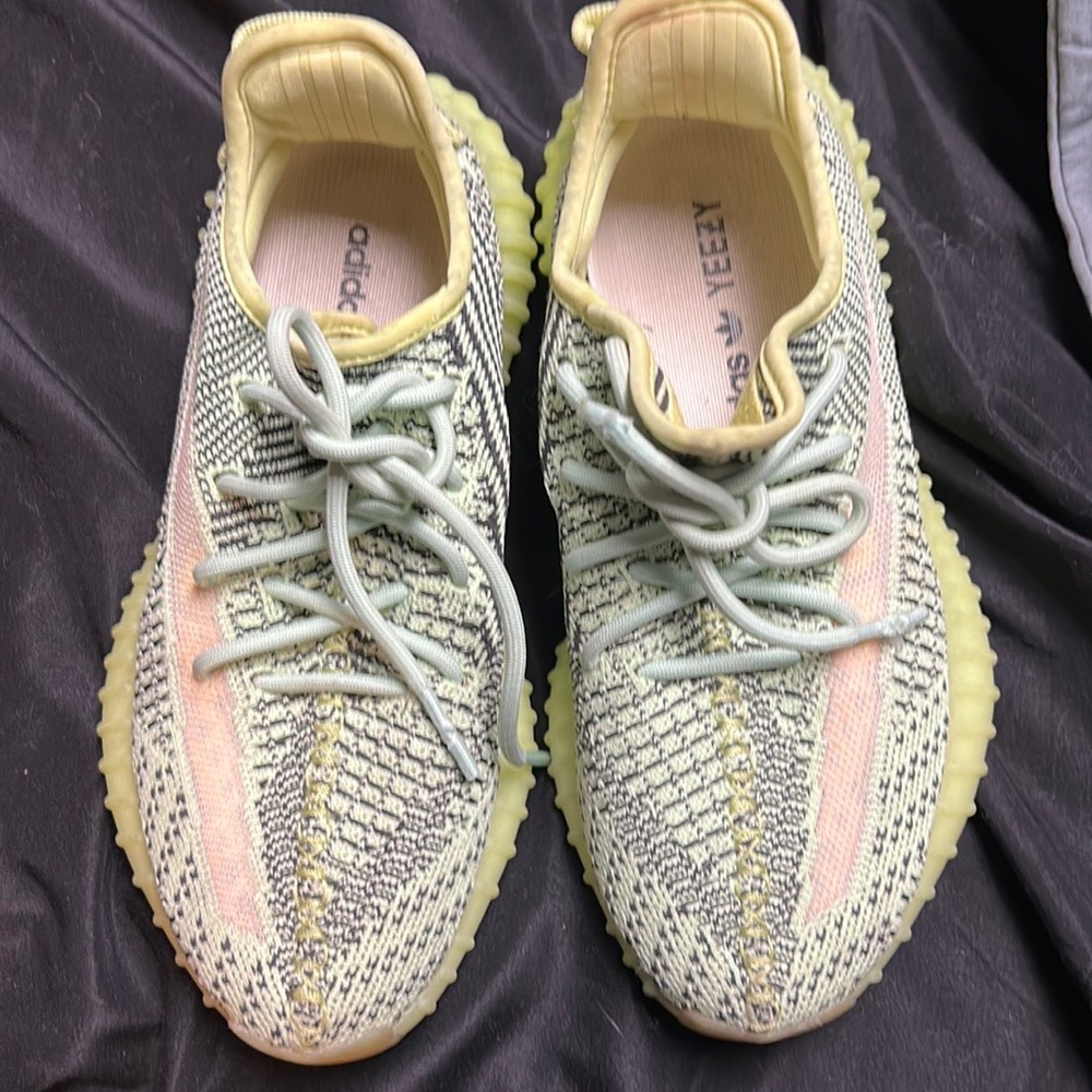 Neon yellow yeezy